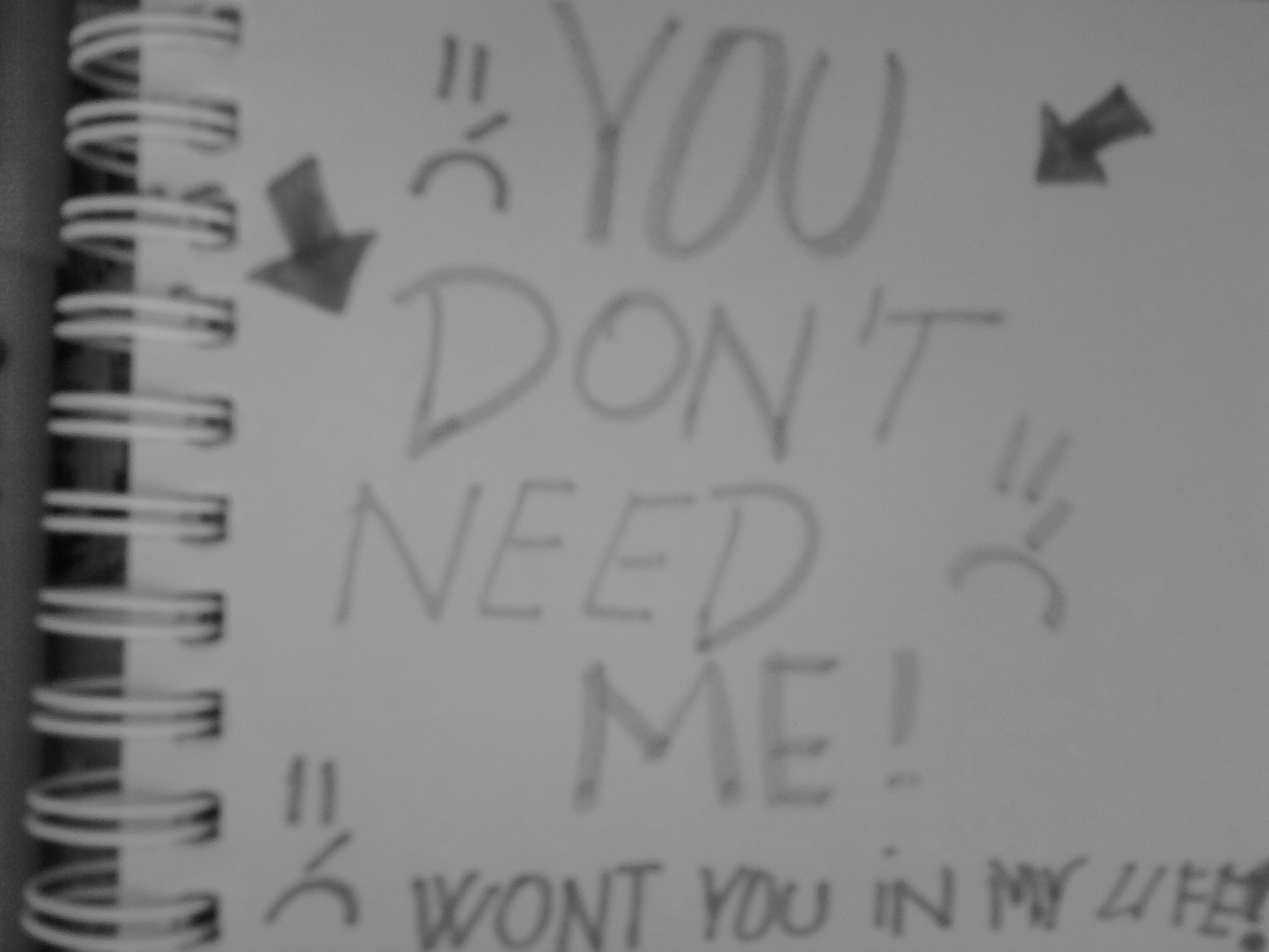 You don't need me
